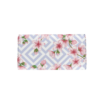 Cherry Blossom Pattern Print Design CB07 Women's Trifold Wallet