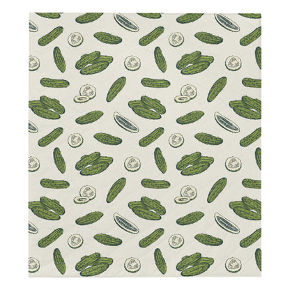 Cucumber Pattern Print Design CC05 Premium Quilt