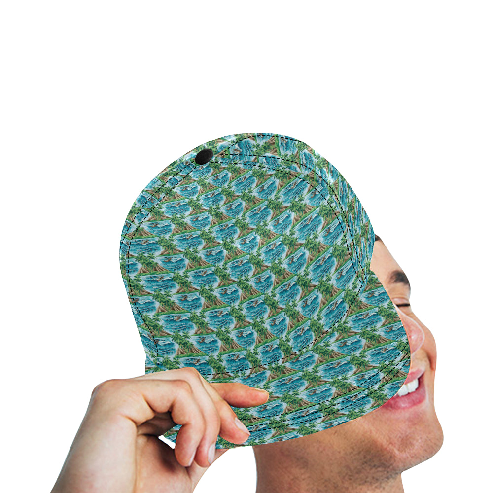 Palm Tree Hawaiian Themed Design Print Snapback Cap
