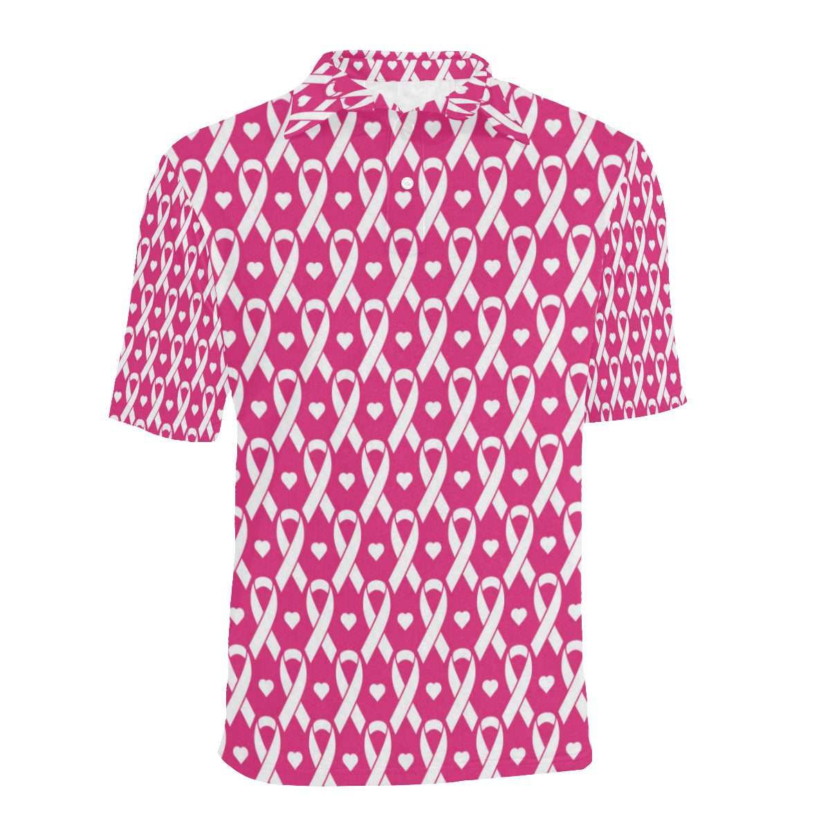 Breast cancer Pattern Print Design 05 Men Polo Shirt