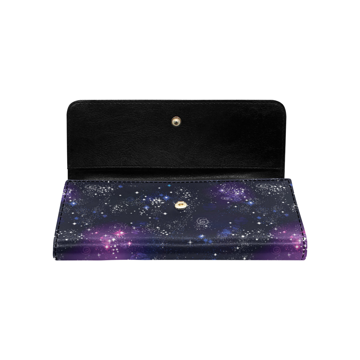Cosmic Pattern Print Design 03 Women's Trifold Wallet