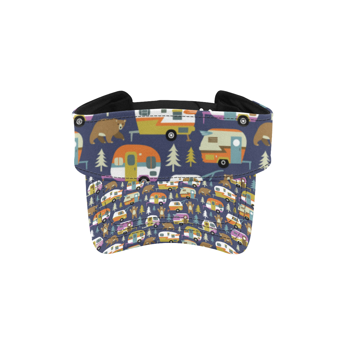 Camper Pattern Print Design 04 Unisex Sun Visor