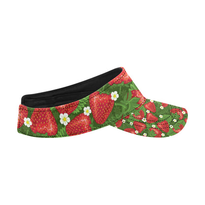 Strawberry Pattern Print Design SB05 Unisex Sun Visor