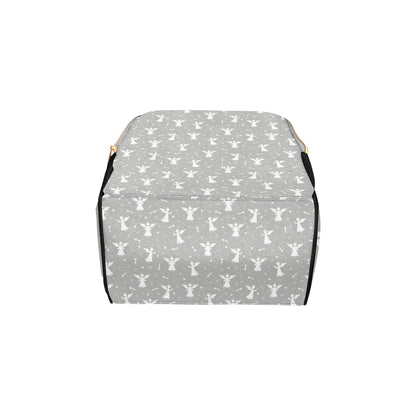 Angel Pattern Print Design 03 Diaper Bag Backpack