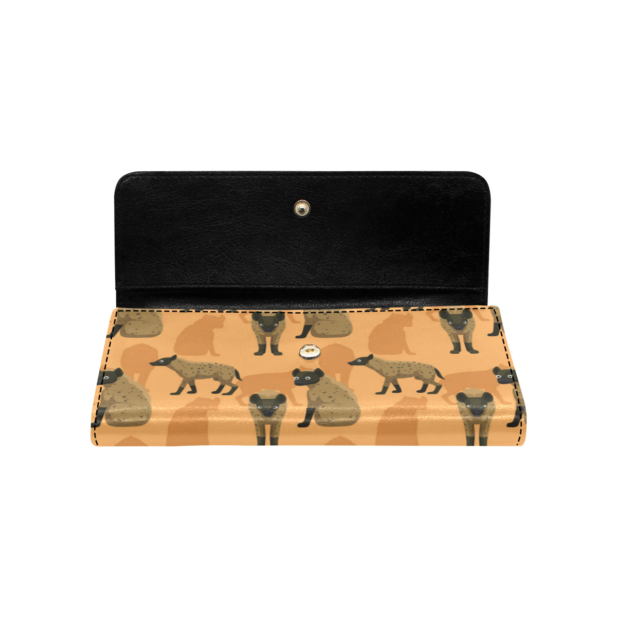 Hyena Pattern Print Design 01 Women's Trifold Wallet