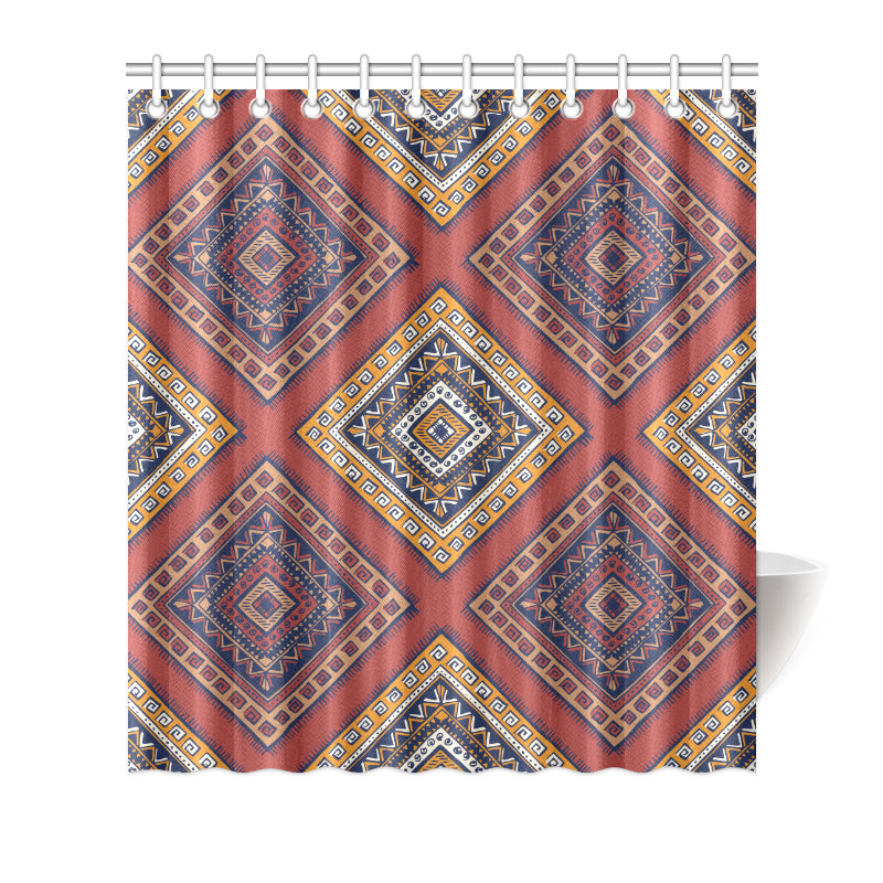 Native Pattern Print Design A06 Shower Curtain