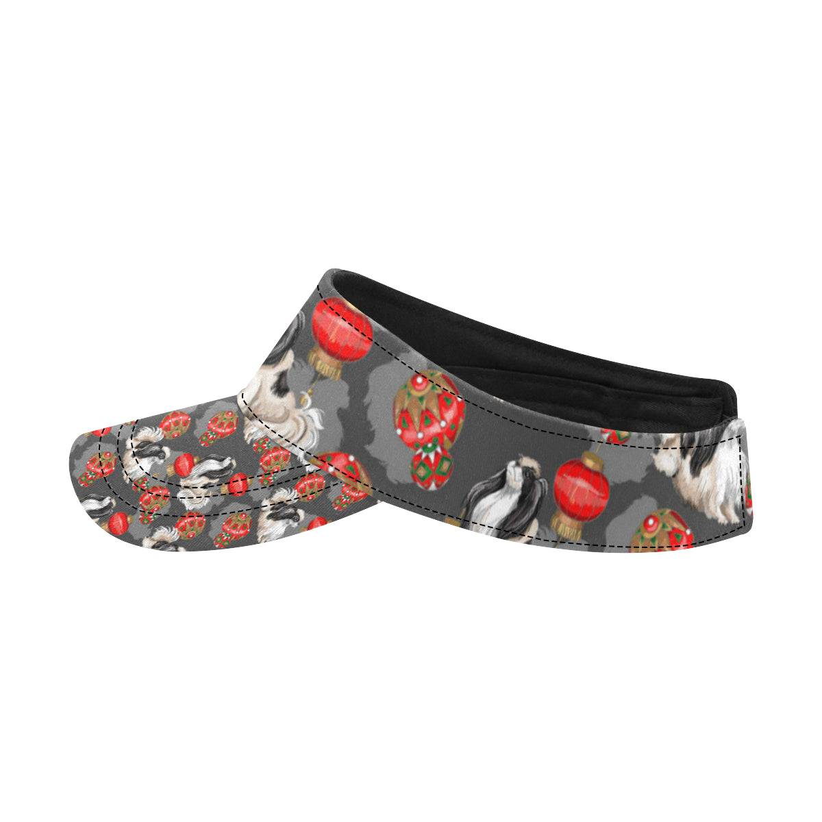 Japanese Chin Pattern Print Design 02 Unisex Sun Visor