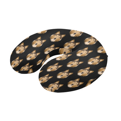 Collies Pattern Print Design 01 U-Shaped Travel Neck Pillow