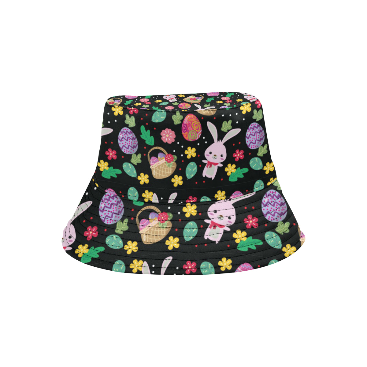 Easter Eggs Pattern Print Design RB05 Unisex Bucket Hat