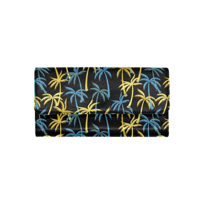 Palm Tree Pattern Women's Trifold Wallet