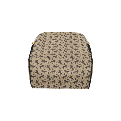 Cowboy Pattern Print Design 05 Diaper Bag Backpack