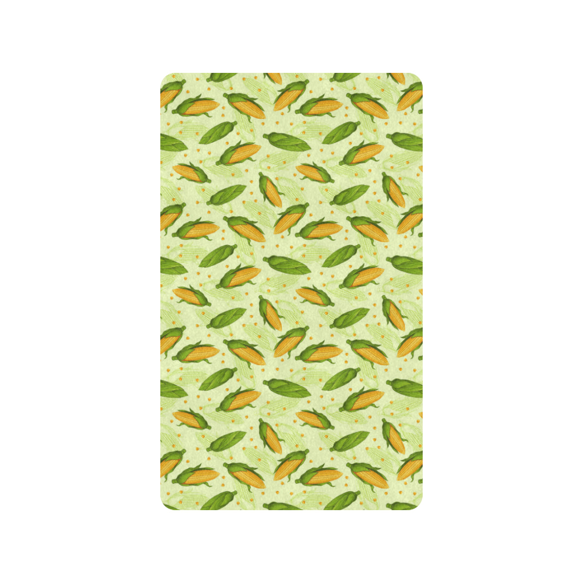 Agricultural Fresh Corn cob Print Pattern Rubber Doormat