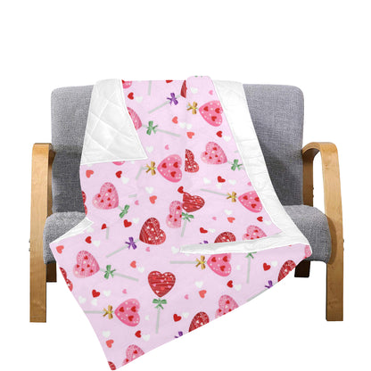 Lollipop Pattern Print Design LL07 Premium Quilt