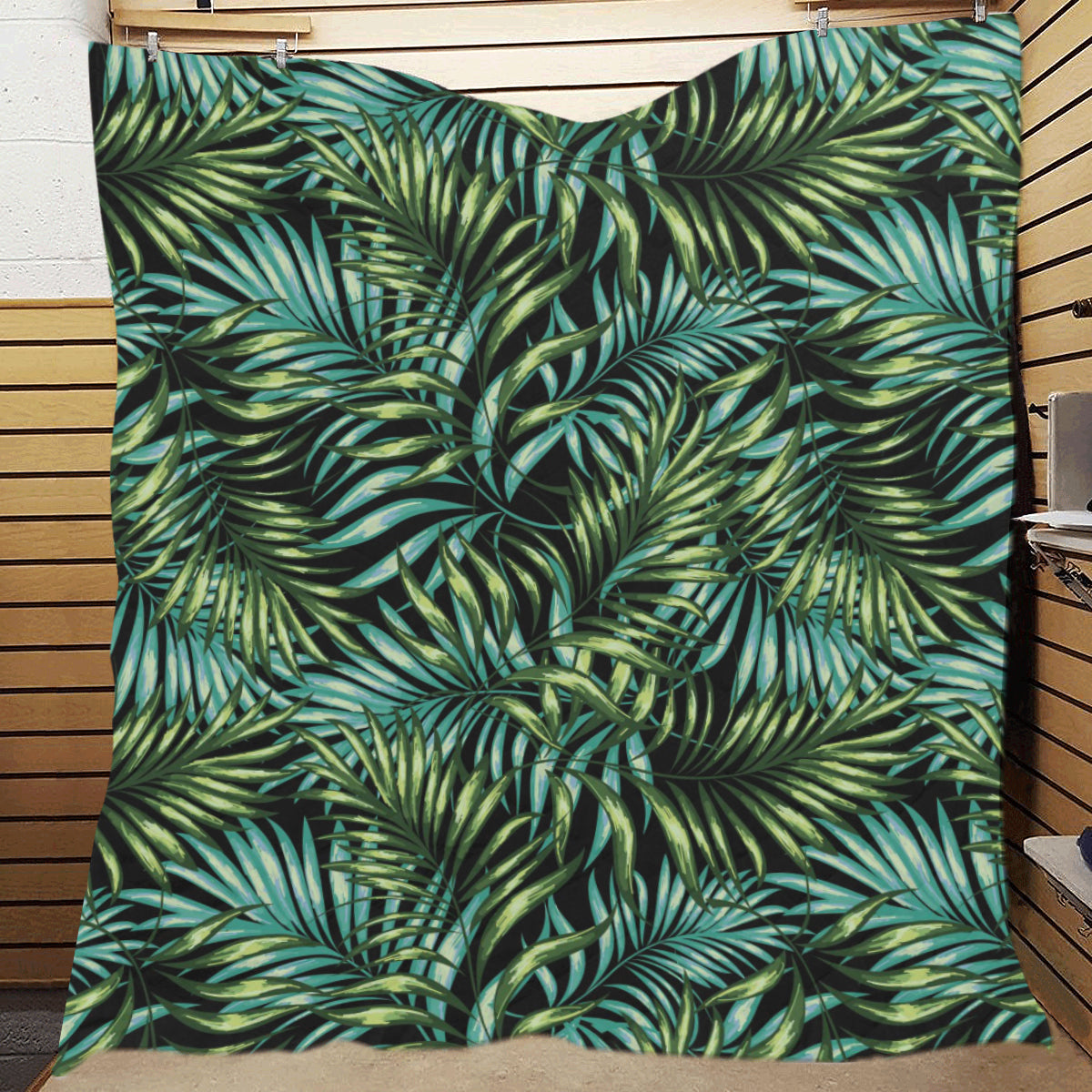 Tropical Flower Pattern Print Design TF08 Premium Quilt