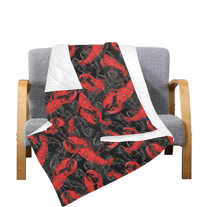 Lobster Pattern Print Design 04 Premium Quilt