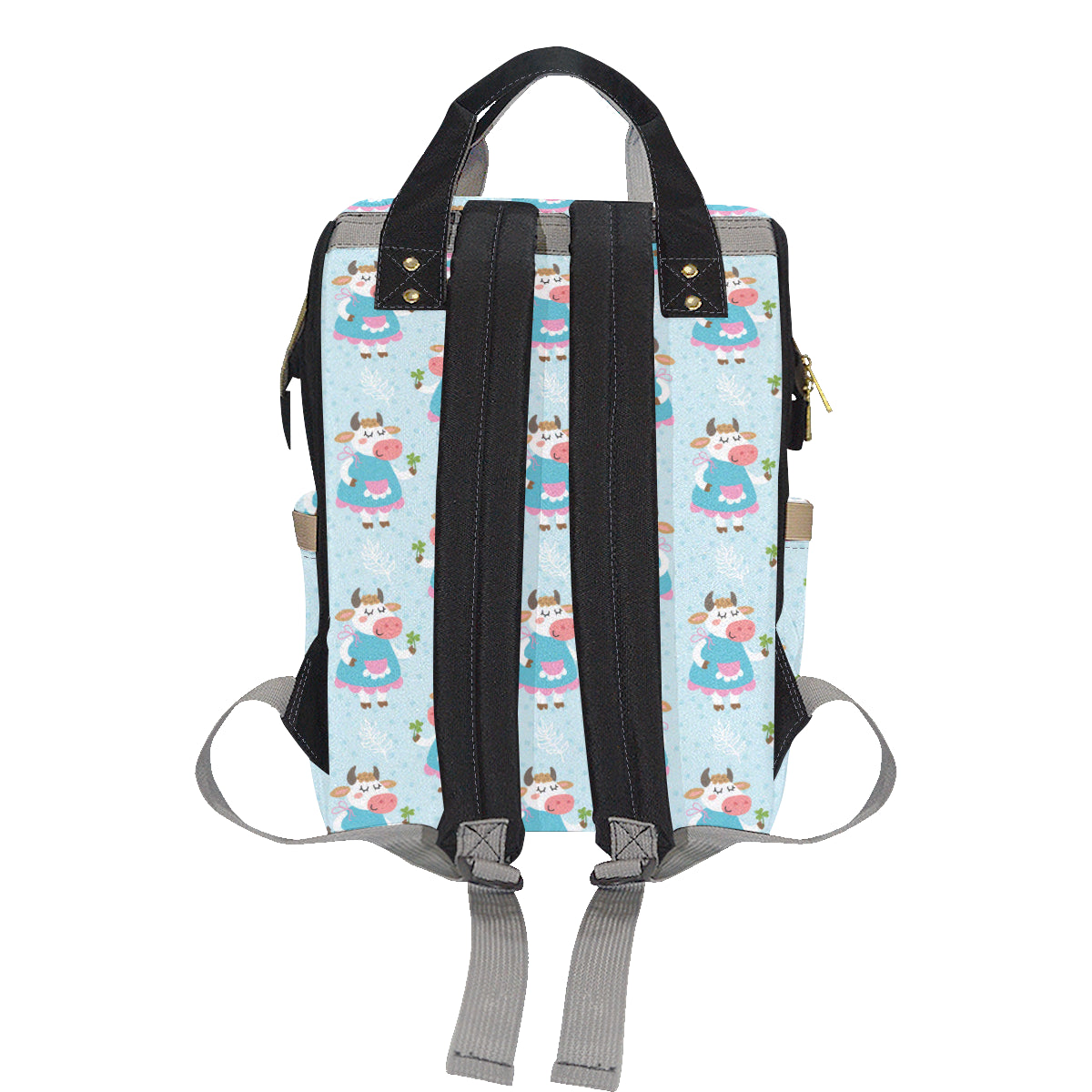 Cattle Happy Pattern Print Design 03 Diaper Bag Backpack