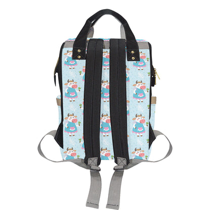 Cattle Happy Pattern Print Design 03 Diaper Bag Backpack
