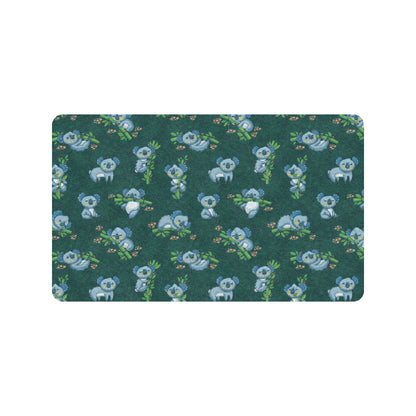 Koala Blue Design Print Rubber Doormat