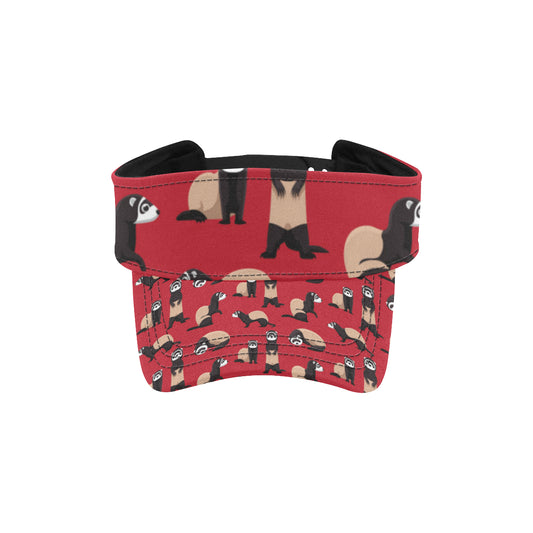 Ferret Pattern Print Design 02 Unisex Sun Visor