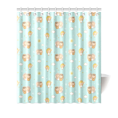 Christian Pattern Print Design 01 Shower Curtain