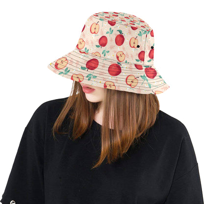 Apple Pattern Print Design AP06 Unisex Bucket Hat