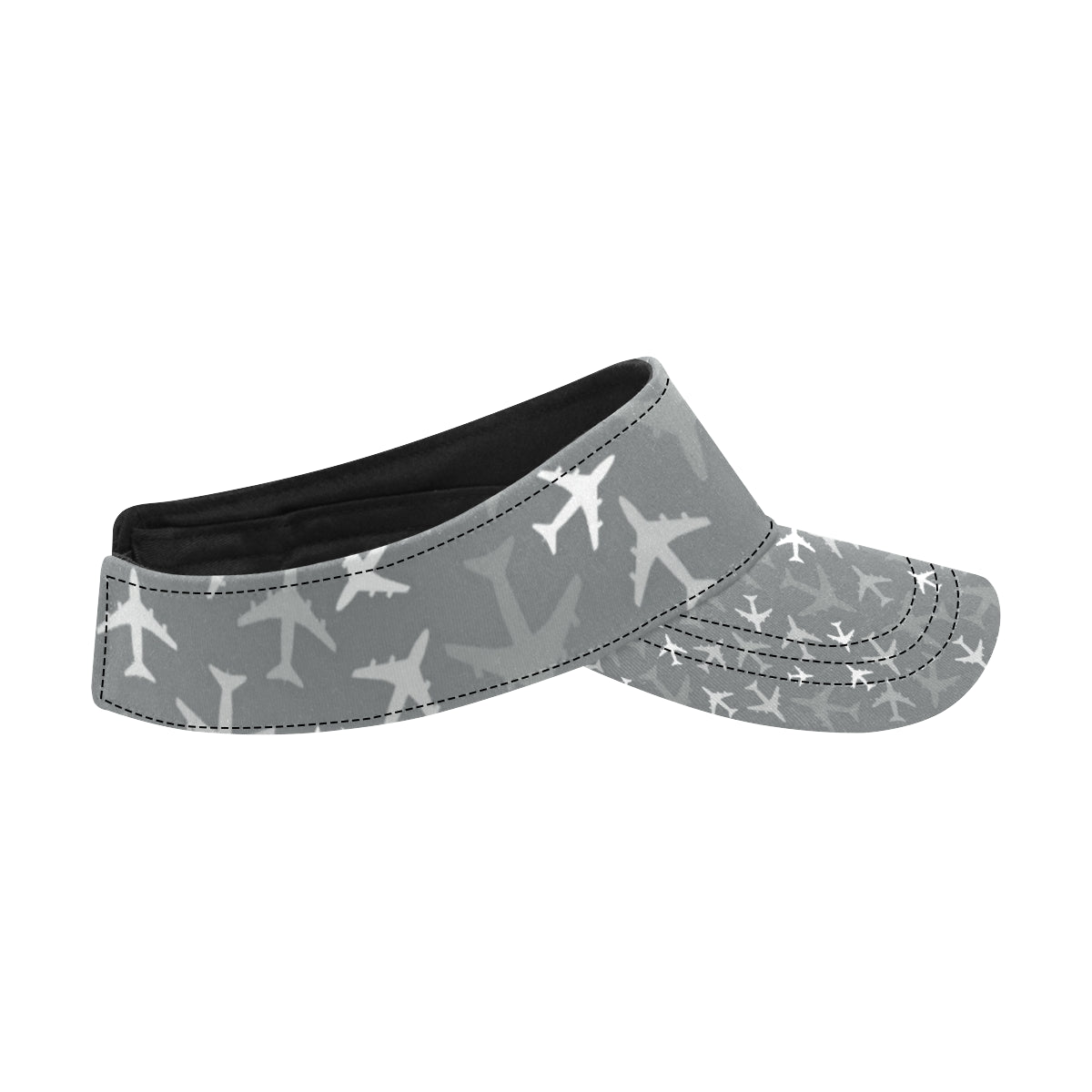 Airplane Pattern Print Design 02 Unisex Sun Visor