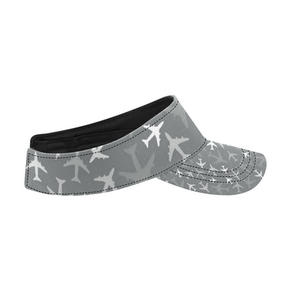Airplane Pattern Print Design 02 Unisex Sun Visor