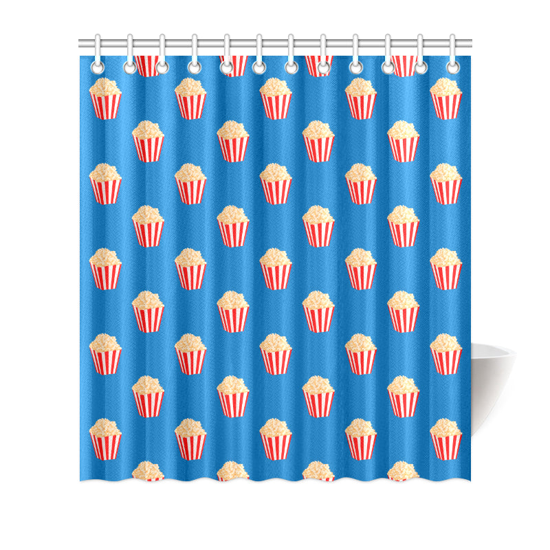 Popcorn Pattern Print Design A04 Shower Curtain