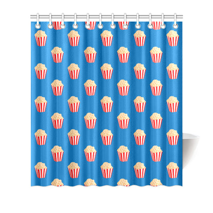Popcorn Pattern Print Design A04 Shower Curtain