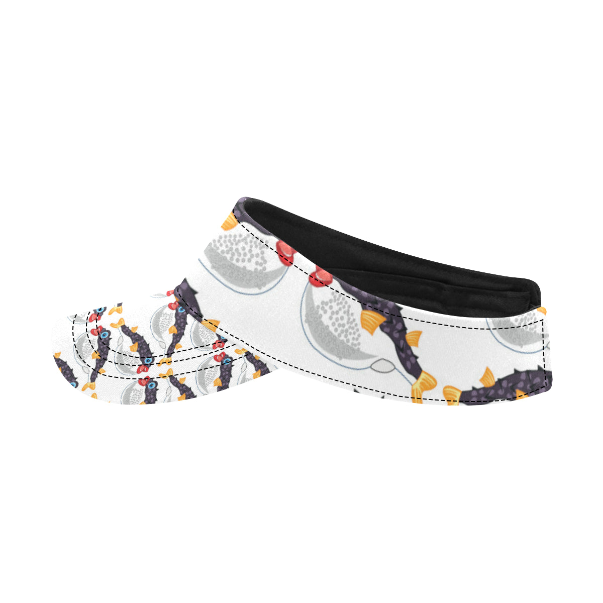 Fugu Pattern Print Design 03 Unisex Sun Visor