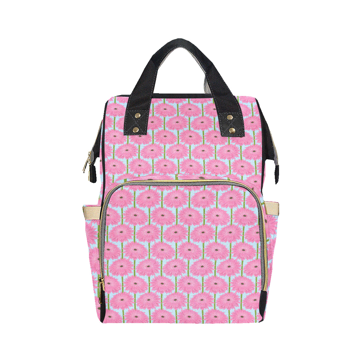 Gerberas Pattern Print Design GB01 Diaper Bag Backpack