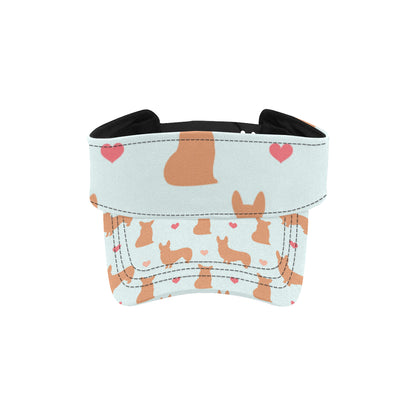 Pembroke Welsh Corgis Pattern Print Design A01 Unisex Sun Visor