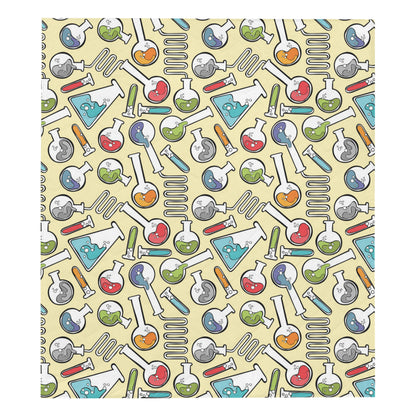 Chemical Pattern Print Design 04 Premium Quilt