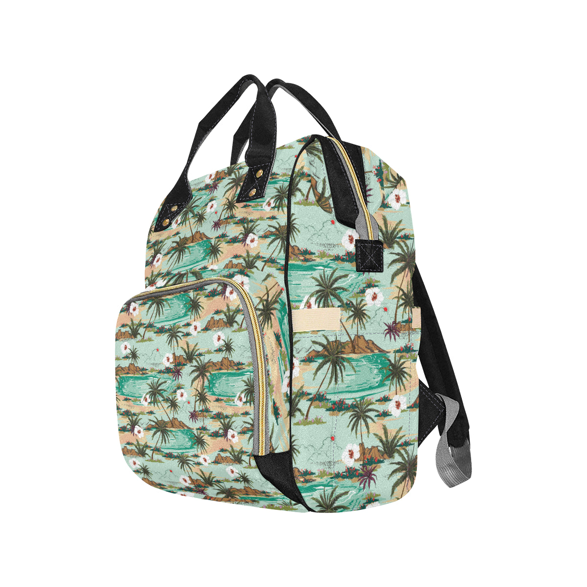 Pacific island Pattern Print Design A03 Diaper Bag Backpack