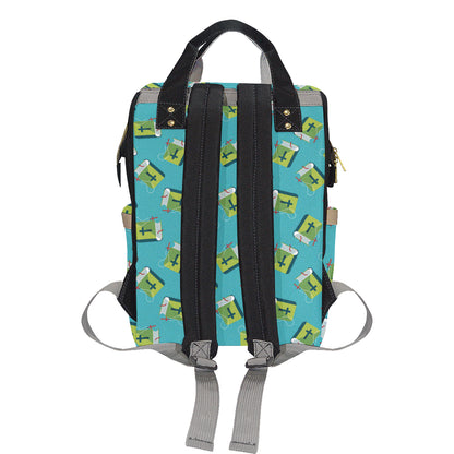 Bible Pattern Print Design 01 Diaper Bag Backpack