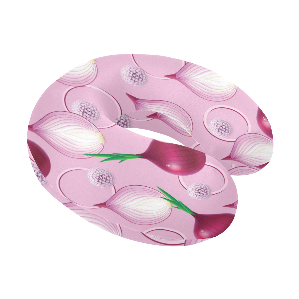 Onion Pattern Print Design A01 U-Shaped Travel Neck Pillow