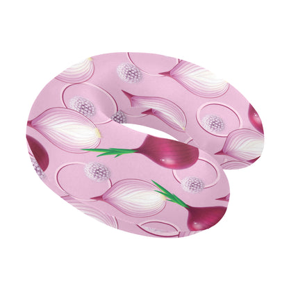 Onion Pattern Print Design A01 U-Shaped Travel Neck Pillow