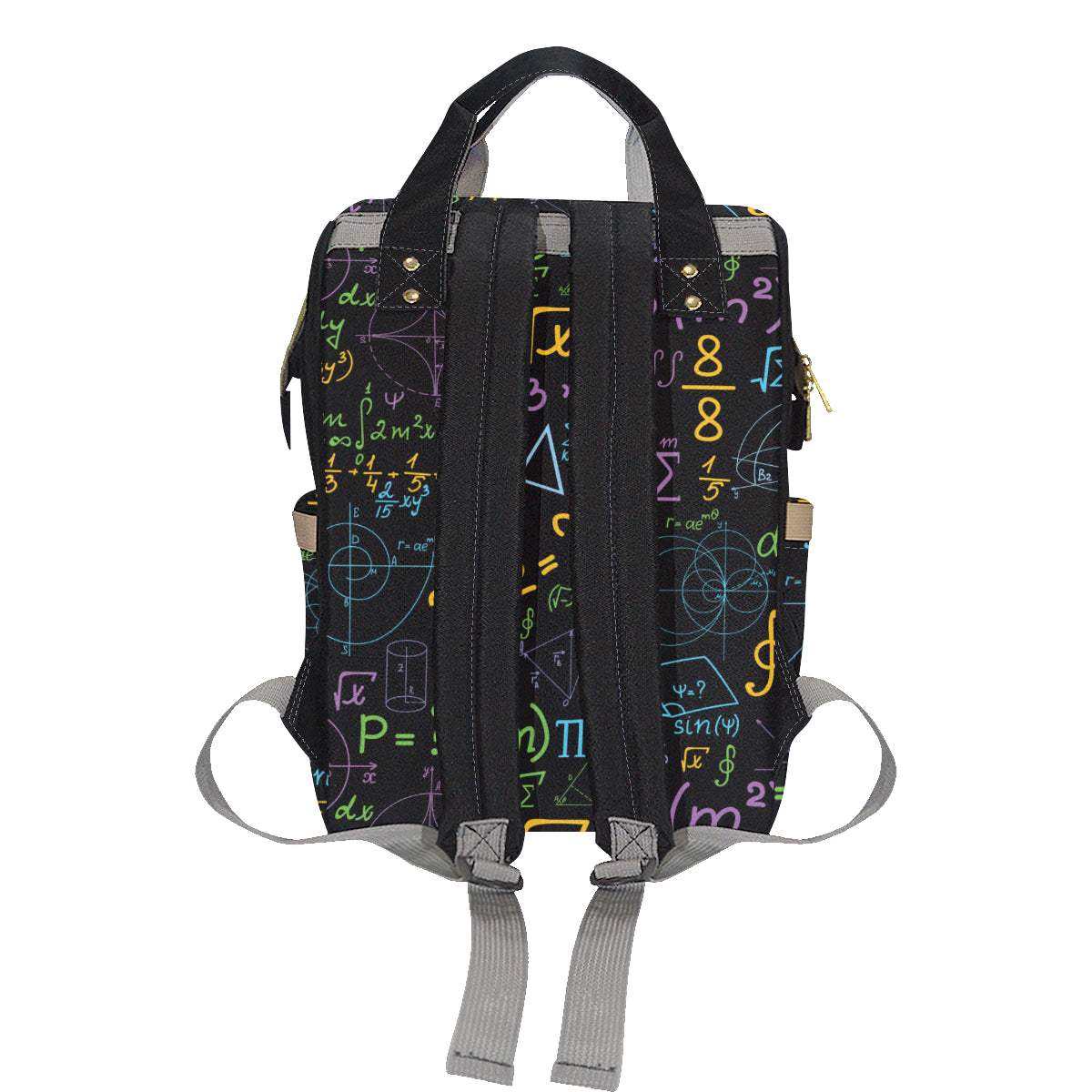 Math Pattern Print Design 03 Diaper Bag Backpack