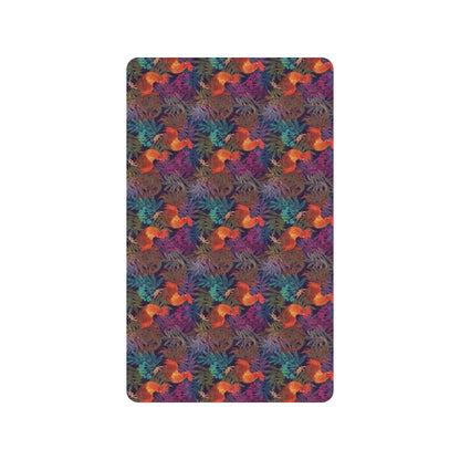 Rooster Print Style Rubber Doormat