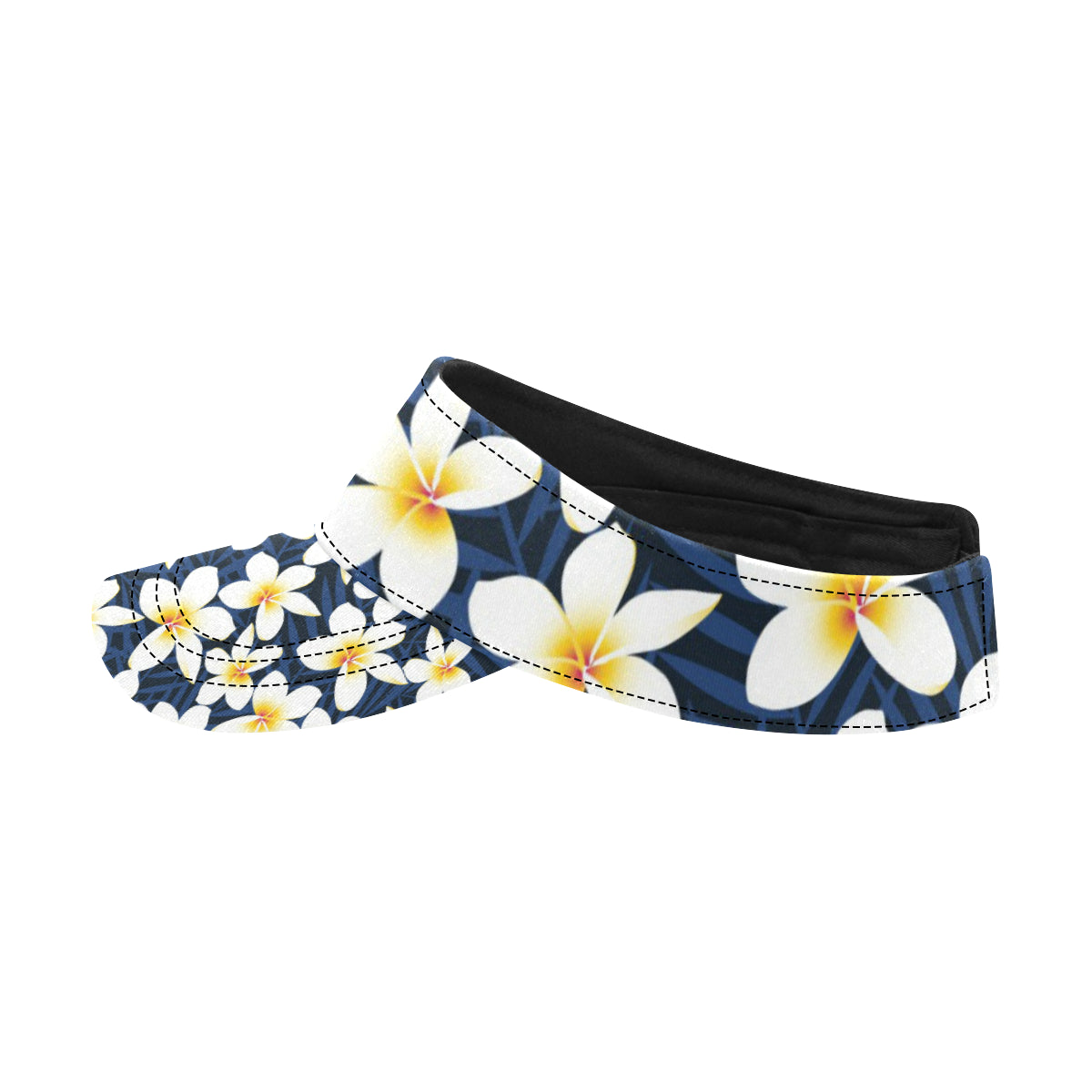 Plumeria Pattern Print Design PM026 Unisex Sun Visor