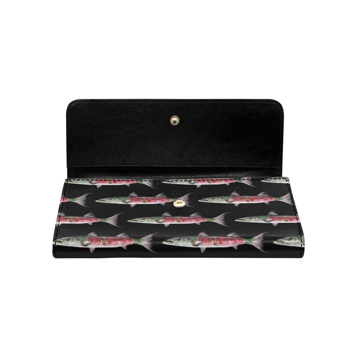 Barracuda Pattern Print Design 02 Women's Trifold Wallet
