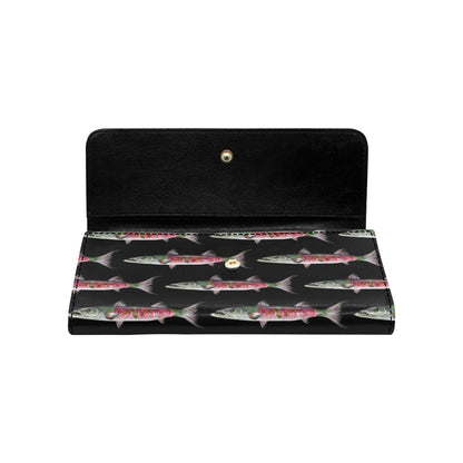 Barracuda Pattern Print Design 02 Women's Trifold Wallet