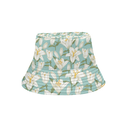 Lily Pattern Print Design LY09 Unisex Bucket Hat