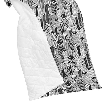 City  Pattern Print Design 02 Premium Quilt