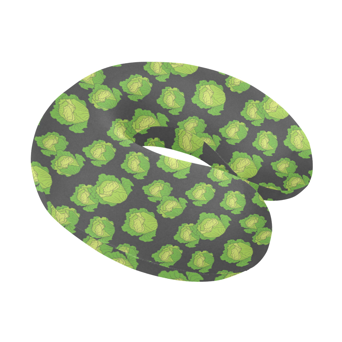 Cabbage Pattern Print Design 01 U-Shaped Travel Neck Pillow