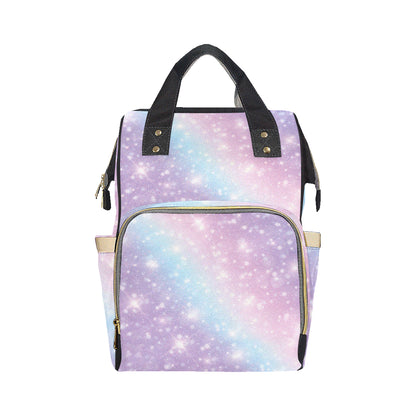 Cosmic Pastel Pattern Print Design 02 Diaper Bag Backpack