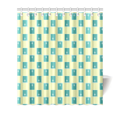 Bible Pattern Print Design 04 Shower Curtain