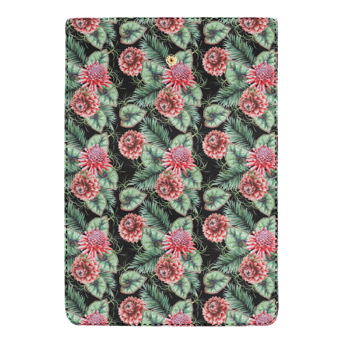 Dahlia Pattern Print Design DH06 Women's Trifold Wallet