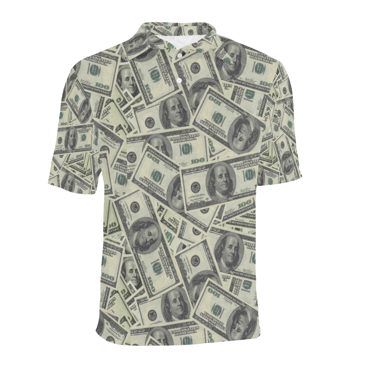 Dollar Pattern Print Design DO02 Men Polo Shirt