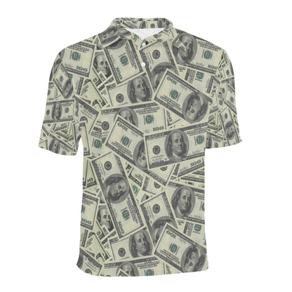 Dollar Pattern Print Design DO02 Men Polo Shirt